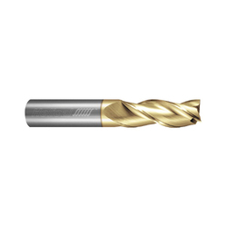 Helical Solutions 01032 H35AL-3 Center Cut Imperial Square End Mill, 1/8 in Dia Cutter, 3/8 in Length of Cut, 3 Flutes, 1/8 in Dia Shank, 2 in OAL, Zplus Coated