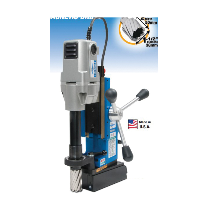 Hougen® 0904104 HMD904 Portable Magnetic Drill, 7/16 to 1-1/2 in Chuck, 6-9/16 in L x 3-1/8 in W Drill to Center From Base, 115 V AC