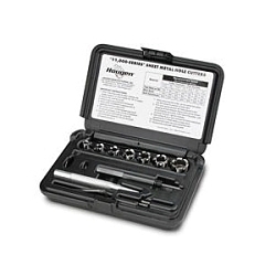 Hougen® RotaCut™ 11075C Small Diameter Cutter Kit, 5/16 in Dia Min Cutter, 3/4 in Dia Max Cutter, 1/4 in D Cutting, 10 Pieces, For Use With Hand Held Drills or Drill Presses, HSS, Bright