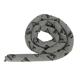 SPC® AllWik® AW124 All Purpose Flexi-Sock Absorbent Sock, 3 in Dia x 12 ft L, 12 gal Absorption, Fluids Absorbed: Universal, Polypropylene, Gray