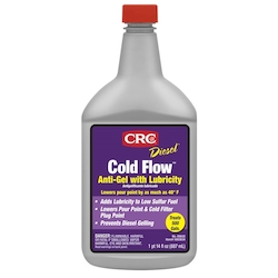 CRC® 05632 Diesel Cold Flow™ Flammable Premium Anti-Gel With Lubricity, 1 qt Can, Liquid Form, Amber, Xylene, Petroleum Naphtha, Ethylbenzene Tetramethylbenzene, Naphthalene