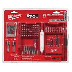 Milwaukee® 48-89-1561 Drill and Drive Bit Set, 95 Pieces, S2 Steel, Black Oxide