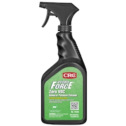 CRC® HydroForce® 14446 HydroForce® Non-Flammable Zero VOC General Purpose Cleaner, 32 oz Spray Bottle, Mild Detergent Odor/Scent, Clear, Liquid Form