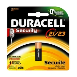 Duracell® MN21BPK Cylindrical Battery, Zinc-Manganese Dioxide, 12 V DC, A23