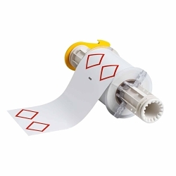 Brady® 130767 BBP®85 Rectangular Chemical Label, 4.1 in L x 6.1 in W, Red on White, B-7569 Vinyl