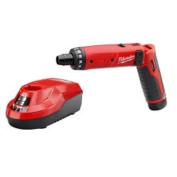 Milwaukee® M4™ 2101-21 Cordless Screwdriver Kit, 1/4 in Chuck, 4 V DC, 44 in-lb Torque, Li-Ion Battery