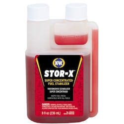 K&W® 402815 Stor-X® Combustible Fuel Stabilizer, 8 oz Bottle, Liquid, Red, 0.768