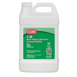 CRC® 03006 3-36® Multi-Purpose Non-Drying Non-Flammable Lubricant and Corrosion Inhibitor, 1 gal Bottle, Liquid Form, Blue/Clear/Green, 0.827