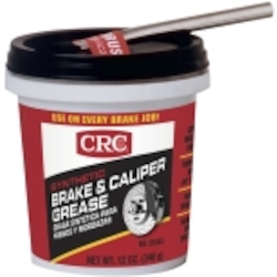 CRC® 05353 Brake Caliper Non-Flammable Synthetic Grease, 12 oz Tub, Semi-Solid Grease Form, Dark Gray, -30 to 600 deg F