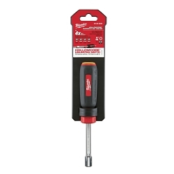 Milwaukee® HollowCore™ 48-22-2522 Magnetic Nut Driver, 5/16 in, Hex Shank, Black/Red, Polished Chrome