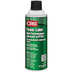 CRC® 03045 Power Lube® Extremely Flammable High Performance Industrial Lubricant, 16 oz Aerosol Can, Liquid Form, Light Amber/White Precipitate, 0.81