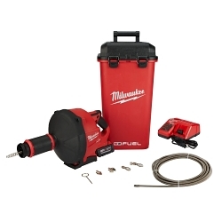 Milwaukee® M18 FUEL™ 2772B-21XC Kit Cordless Drain Gun Kit, 3 in Drain Line, 50 ft Max Run, 18 V DC, Plastic Housing