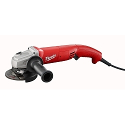 Milwaukee® 6121-30 Double Insulated Small Angle Grinder, 4-1/2 in Dia Wheel, 5/8-11 Arbor/Shank, 120 VAC, Black/Red/Silver