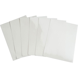 Brady® 64985 1-Sided Rectangle Label Overlaminate, 4-1/2 in L x 6-1/2 in W, 0.0019 in THK, Acrylic Adhesive, Clear