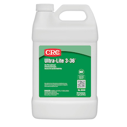 CRC® 03161 Ultra Lite 3-36® Combustible Dry Film Ultra Thin General Purpose Lubricant, 1 gal Bottle, Liquid Form, Amber, 0.803