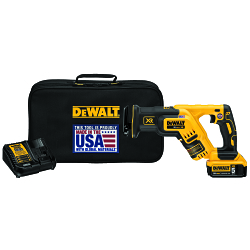 DeWALT® 20V MAX* DCS367P1 XR™ Brushless Cordless Reciprocating Saw Kit, 1-1/8 in L Stroke, 0 to 2900 spm, Straight Stroke, 20 V, 14-1/2 in OAL