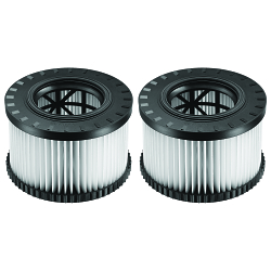 DeWALT® DWV9330 Replacement HEPA Filter Set, Plastic, White, For Use With DWV010 and DWV012 Type 2 Dust Extractor