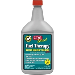 CRC® 05232 Diesel Fuel Therapy® Plus Combustible Diesel Fuel Conditioner and Injector Cleaner, 1 qt Bottle, Liquid Form, Amber, Diesel Fuel #2, Stoddard Solvent, Solvent Naphtha (Petroleum), Heavy Arom, Naphthalene