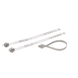 Brady® 95198 Roll Edge Ball Seal, 8-1/2 in L, SEAL Legend, 69% Wood Fiber, Silver