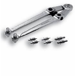Facom® FA-117.B Adjustable Round Face Spanner Wrench, 4 in Capacity, 10/32 in Dia Pin, 10-5/8 in OAL, Federal GGG-W-665B, Alloy Steel, Satin