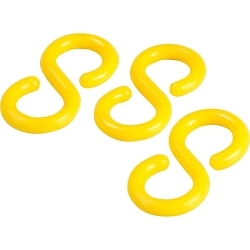 Brady® BradyLink® 78257 Connecting S-Hook, For Use With Chain, B-900 Polyethylene, Yellow