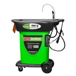 SmartWasher® 14161 SW-23 Heavy Duty Mobile Parts and Break Washer, 15 gal Container Pack Container, Green