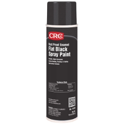 CRC® 1005210 Extremely Flammable Rust Proof Enamel Spray Paint, 20 oz, Liquid, Flat Black, 22 to 30 sq-ft, 72 hr Curing