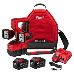 Milwaukee® M18™ 2122-22HD Utility Bucket Light Kit, LED Lamp, 18 V DC, Clamp/Flat Base