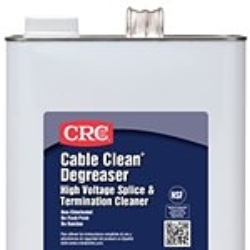 CRC® 02066 Cable Clean® Heavy Duty High Voltage Non-Flammable Non-Chlorinated Splice Cleaner Degreaser, 1 gal Can, Strong Solvent Odor/Scent, Clear, Liquid Form