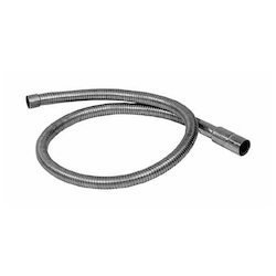 Milwaukee® 49-90-0080 Vacuum Cleaner Hose, 1-1/4 in OD Dia x 6 ft L Hose, For Use With 11654 Cleaning Boiler Tubes and Furnaces, Metal