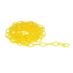 Brady® BradyCone™ 77207 Lock-In Chain, 20 ft L, Yellow, Plastic
