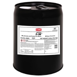 CRC® 03009 3-36® Multi-Purpose Non-Drying Non-Flammable Lubricant and Corrosion Inhibitor, 5 gal Pail, Liquid Form, Blue/Clear/Green, 0.827