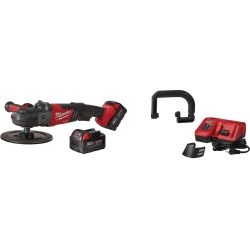 Milwaukee® M18™ FUEL™ 2738-22 Cordless Polisher Kit, 7 in Dia Pad, 18 VDC, Li-Ion Battery, Glass Filled Nylon Housing