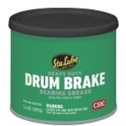 Sta-Lube® SL3131 Drum Brake Heavy Duty Non-Flammable Wheel Bearing Grease, 14 oz Can, Faint/Mild Petroleum Odor/Scent, Dark Amber, Semi-Solid to Solid Grease Form
