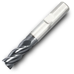 Ingersoll 1793761 47C_RQ - 90° End Mill Corner Radius End Mill, 0.125 in Dia Cutter, 0.015 in Corner Radius, 0.5 in Length of Cut, (4) Flutes, 0.125 in Dia Shank, 2.25 in OAL