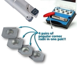 Ingersoll, 3018304, End Mill Kit, Fastbreak, Series: 15R1V (Paks), 4 Piece