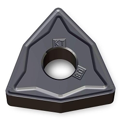 Ingersoll 5580909 WNMG KT Chipbreaker Turn Insert, ANSI Code: WNMG080412KT, WNMG Insert, 8 Insert, 80 deg Trigon Shape, Negative Rake