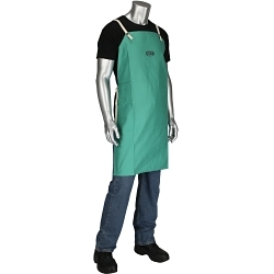 Ironcat® 7080/36 IRONTEX® 7080 Flame Resistant Apron, Cotton, 36 in L x 24 in W, Buckle Closure, Resists: Flame