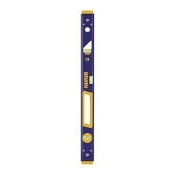 Irwin® 1794075 2000 Non-Magnetic Standard Box Beam Level, 24 in L, 3 Vials, Aluminum, (1) Level/(2) Plumb Vial Position, 0.029 deg Accuracy