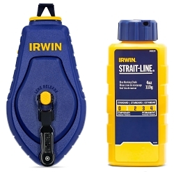Irwin® IWHT48440BC Strait-Line Compact Chalk Reel, 30 ft L Line