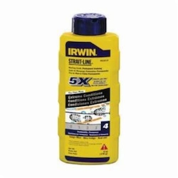 Irwin® Strait-Line® 4935518 Permanent Staining Marking Chalk, Indigo Blue, 6 oz Capacity, Squeeze Bottle Package