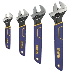 Irwin® Vise-Grip® 2078706 Adjustable Wrench Tray Set, 4 Pieces, 6 to 12 in, Polished Chrome