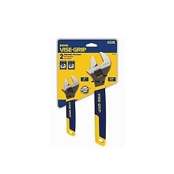 Irwin® Vise-Grip® 2078700 Adjustable Wrench Set, 2 Pieces, 6 in, 10 in