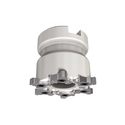 Iscar 2301953 TRIB-SM Slotting Cutter, Arbor Connection, 80 mm Dia, Right Hand Cutting, 27 mm Modular Connection, 27 mm Dia Arbor Hole