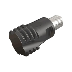 Iscar 3305422 MT-ISO-MM Threaded Connection Milling Head, Milling Milling Tip, Solid Carbide, (3) Flutes