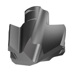 Iscar 3310523 SUMOCHAM Exchangeable DCN Drill Head, 5 Insert Seat, 3.7 mm Inscribed Circle, 140 deg Included, IC908 Grade