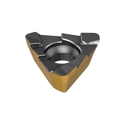 Iscar 3322856 HM390 TPKT/CT 1003 3 Helical Cutting Edges Insert, TPKT Insert, 1003 Insert, Solid Carbide, Steel/Stainless Steel/Super-Alloys/Titanium, Triangle Shape