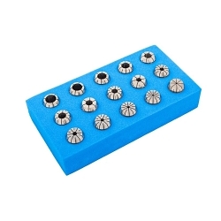 Iscar 3391511 SET ER-SEAL-AA ER Collet, 9 Pieces, ER20 Collet System, Steel