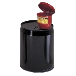 Justrite® 08202 Small Drum Funnel, Galvanized, For Use With 5 gal Steel Pails, 2 in NPT, Steel