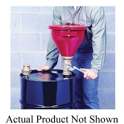 Justrite® 08203 Drum Funnel, Galvanized, For Use With 2 in Drum Bung, Steel